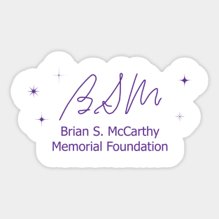 BSM Foundation Logo Purple on White Sticker